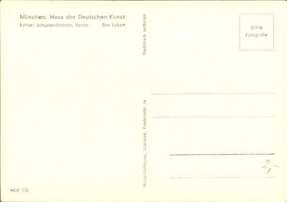 Artist Postcard Schuster Woldan, Raffael, Life, HDK 320, Female Nude
