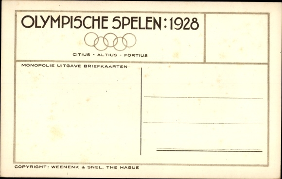 Postcard Amsterdam North Holland Netherlands, Olympics 1928, football, De Uruguay Keeper redt Schitterend