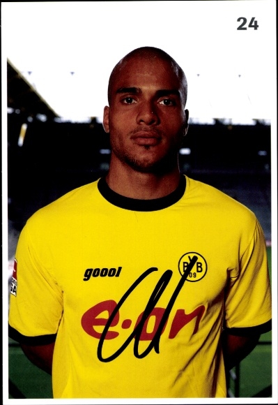 Autograph card footballer David Odonkor, BVB 09 Borussia Dortmund, autograph