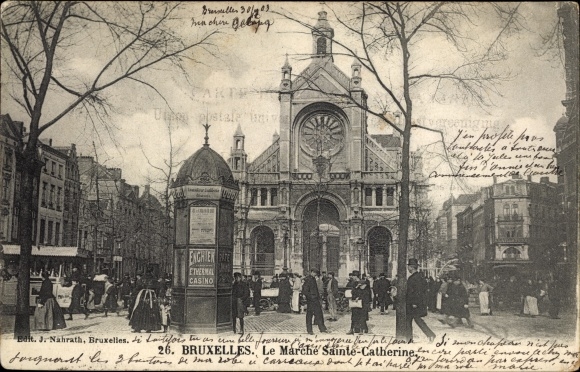 Ak Brüssel Brüssel, Le Marche Sainte-Catherine