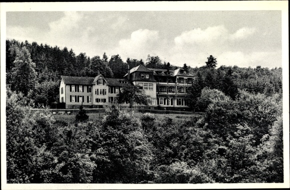 Postcard Au at the Sieg Windeck, Bible and convalescent home Hohegrete GmbH