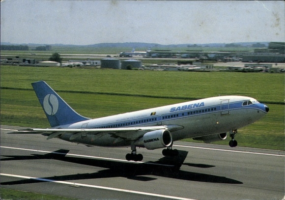 Postcard passenger aircraft, Airbus A310, Sabena