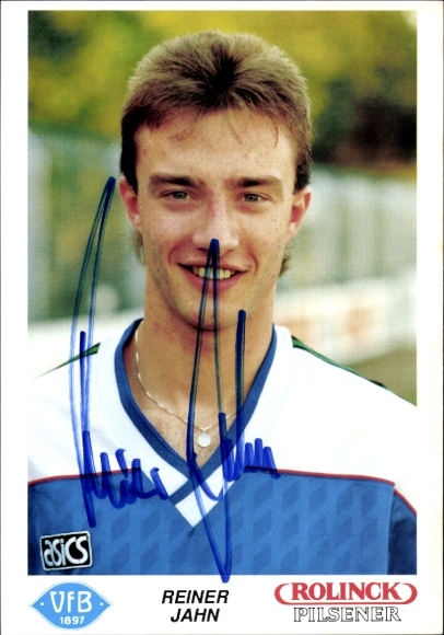 Autogrammkarte Fußballer Reiner Jahn, VfB Oldenburg, Autogramm