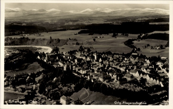 Ak Schongau in Opper-Beieren, luchtfoto