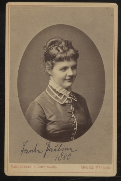 Cabinet Photo Princess Pauline of Waldeck-Pyrmont, by marriage of Bentheim-Steinfurt