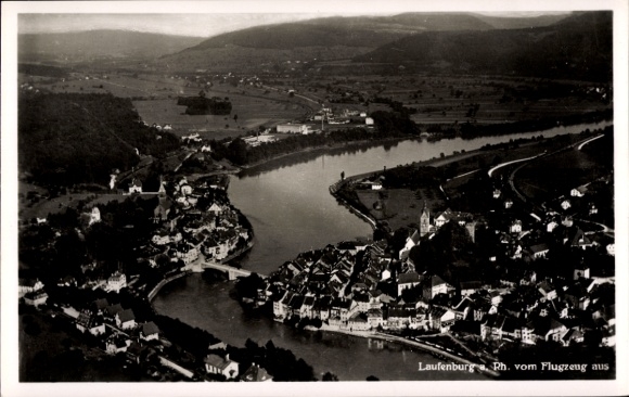 Ak Laufenburg am Hochrhein, Fliegeraufnahme
