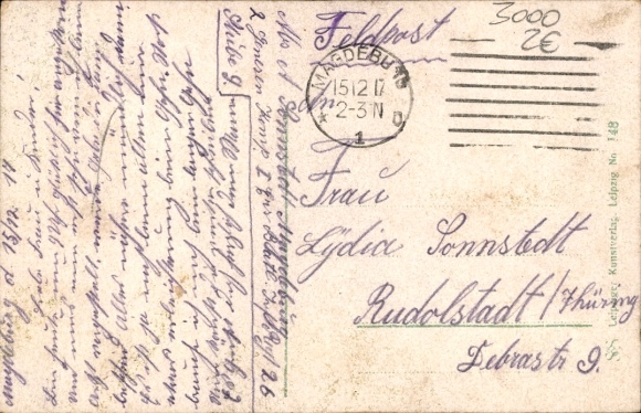 Postcard Magdeburg an der Elbe, Am Hafen