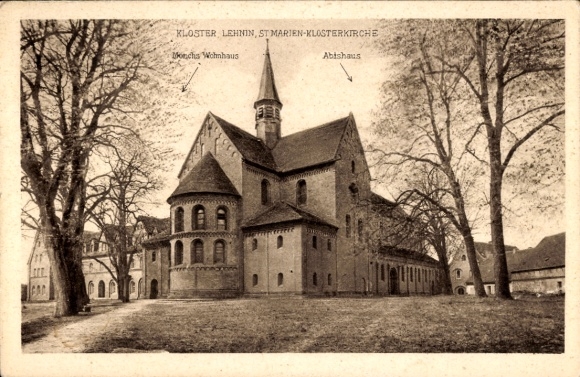 Postcard Kloster Lehnin in der Mark, monastery, St. Mary's Church