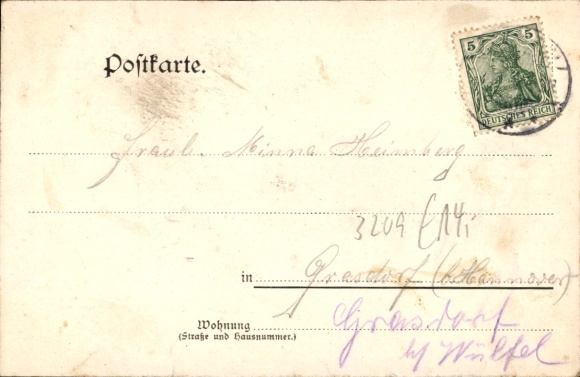 Postcard Dingelbe Schellerten in Lower Saxony, main street, restaurant