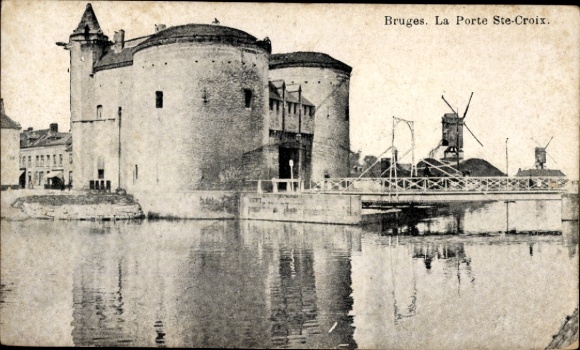 Postcard Bruges Bruges Flanders West Flanders, Porte Ste-Croix