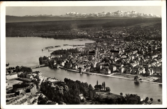 PC Constance on Lake Constance, aerial photo