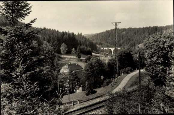 Postcard Wurzbach in Thuringia, Heinrichshütte