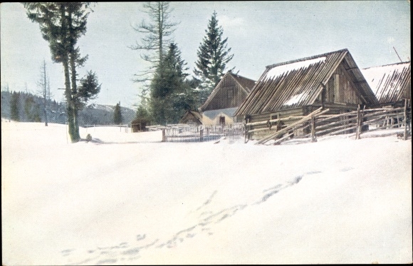 Postcard Mönichkirchen in Niederösterreich, Mönichkirchner Schwaig, winter view