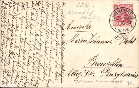 Photo Postcard Hamburg Eimsbüttel Niendorf, locksmith and installation company Robert Lückel &amp; K. Linke