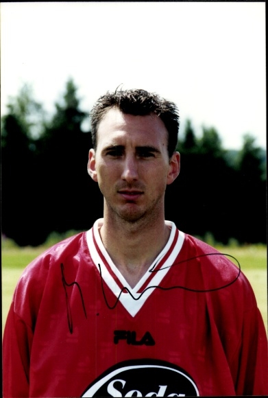 Autograph card footballer Michael König, SV Wehen Wiesbaden, autograph