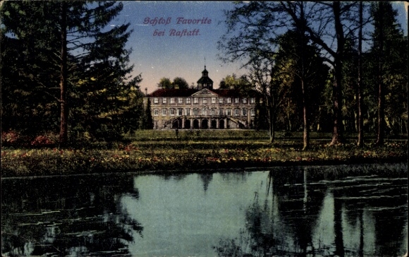 Ak Rastatt im Schwarzwald Baden, Schloss Favorite