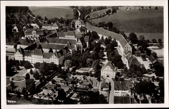 PC Salem in the Lake Constance district of Baden, Imperial Abbey, aerial photo