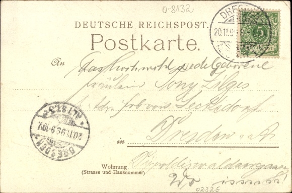 Postcard Dresden Cossebaude, mountain restaurant