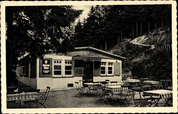 Postcard Rodenberg in Schaumburg, Waldschänke Heisterburg in the Deister near Barsinghausen
