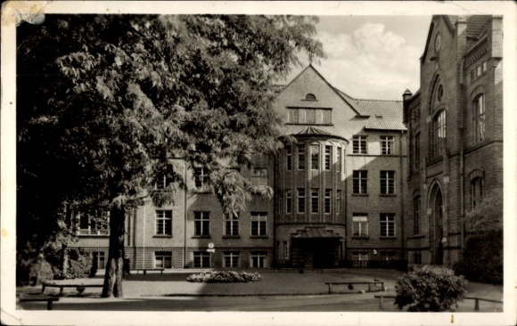 Postcard Ludwigslust in Mecklenburg, Stift Bethlehem, House I, House II