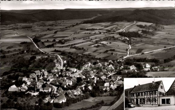 Ak Diebach in Midden-Franken, luchtfoto