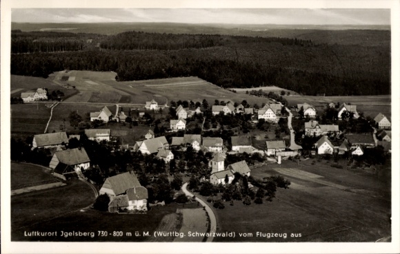 KP Igelsberg Freudenstadt w Schwarzwaldzie, zdjęcie lotnicze