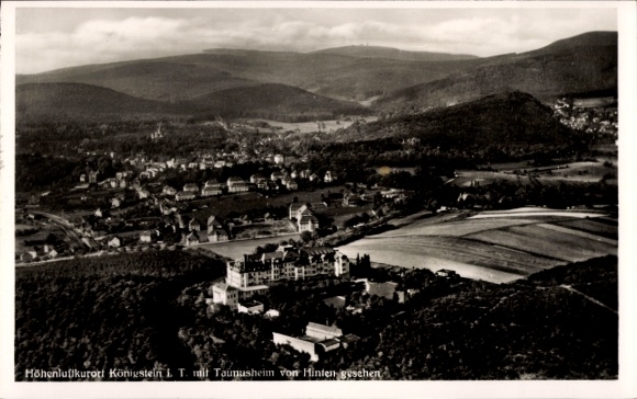 Postcard Königstein im Taunus, aerial view of Königstein, Taunusheim visible, landscape, calm atmosphere