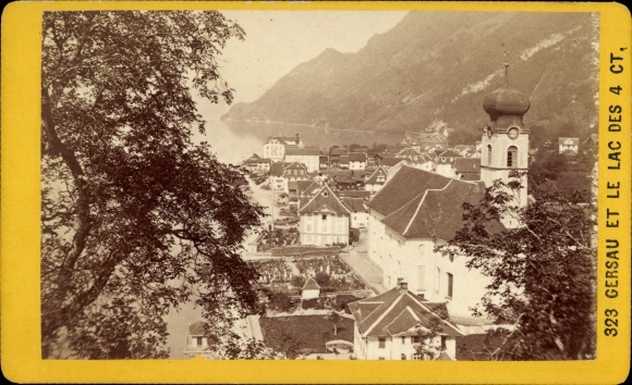 CdV Gersau Kt. Schwyz Switzerland, total view, lake area