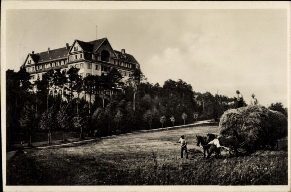 Postcard Bad Salzhausen Nidda in Hesse, Ernst-Ludwig-Heim, holiday home for trade and industry