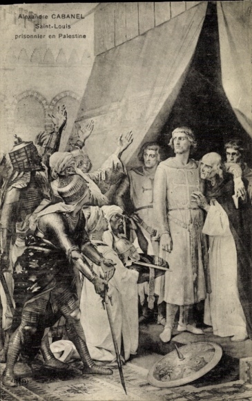Artist CPA Cabanel, A., Saint Louis, Prisonnier en Palestine