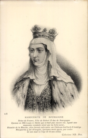 Picture Queen Margaret of Burgundy, portrait