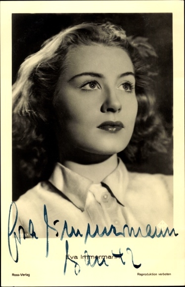 Ak actrice Eva Immersmann, portret