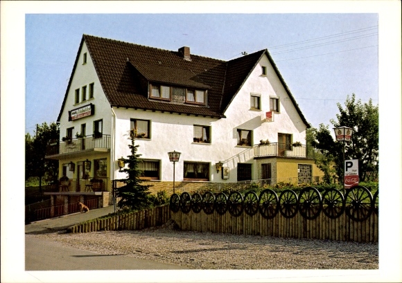 Postcard Bromskirchen in Hessen, Gasthof Pension Schönblick