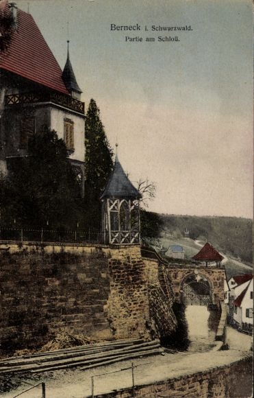Ak Berneck Altensteig im Schwarzwald, Schloss
