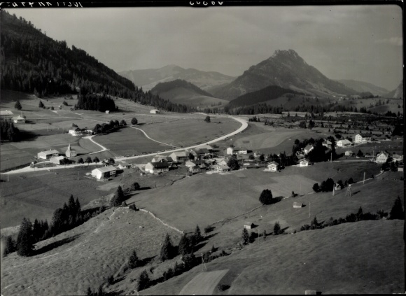 Photo Oberjoch Bad Hindelang in the Oberallgäu, aerial photograph