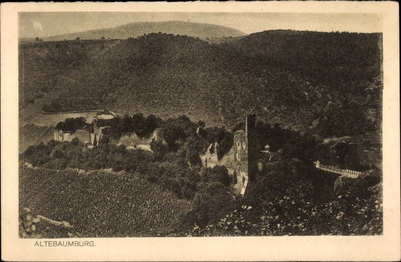 Postcard Altenbamberg in Rheinland Pfalz, Altenbaumburg, Ruine Altebaumburg