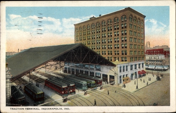 Ak Indianapolis Indiana USA, tractieterminal