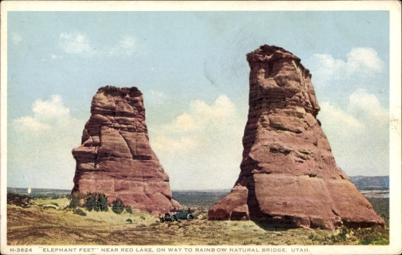 Ak Utah de V.S., Olifantenvoeten dichtbij Red Lake