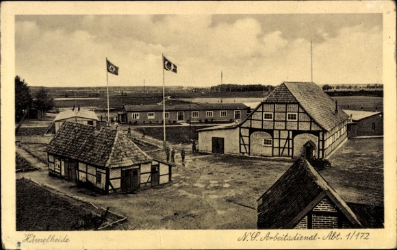 Ak Harpstedt im Walde in Oldenburg, Hämelheide, NS Arbeidsdienst Afd. 1/172