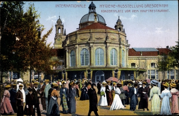 KP Dresden, Międzynarodowa Wystawa Higieny 1911, restauracja główna, sala koncertowa