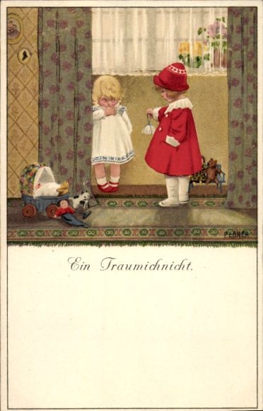 Kunstenaar Ak Ebner, Pauli, A Dream I Don't, verlegen meisje
