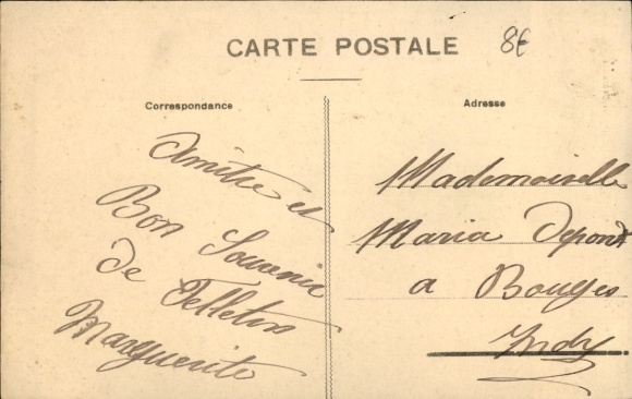 Postcard Felletin Creuse, Creuse, Eglise et Clocher des Dentelles