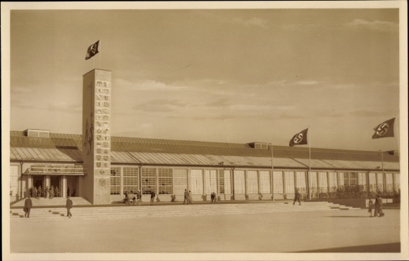 Foto Ak Nürnberg in Mittelfranken, Bahnhof Reichsparteitagsgelände