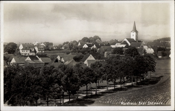 Postcard Waidhaus Neustadt Oberpfalz, Panorama of the place