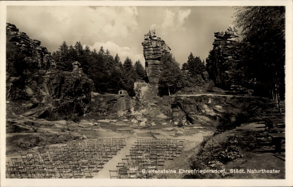 Ak Ehrenfriedersdorf im Erzgebirge, Greifensteine, Naturtheater