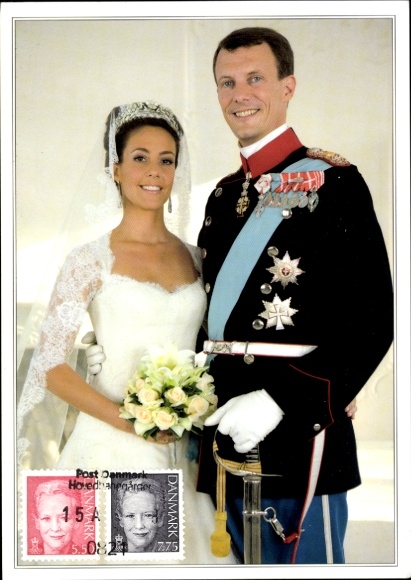 Postcard Princess Marie, Prince Joachim, Nobility of Denmark
