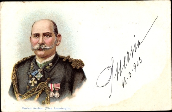 Litho Enrico Accinni, Vice Ammiraglio, Vizeadmiral der italienischen Marine