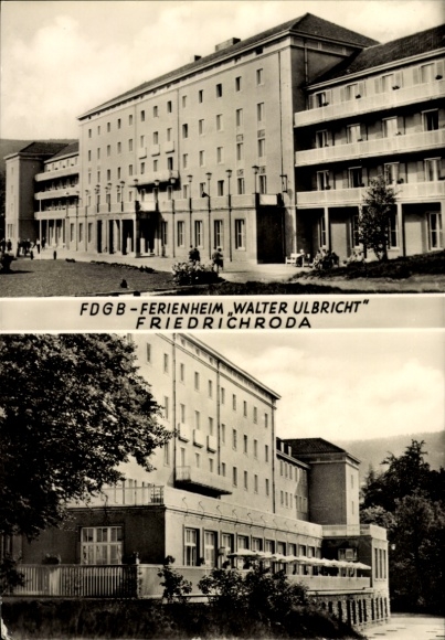 Postcard Friedrichroda in the Thuringian Forest, FDGB holiday home Walter Ulbricht