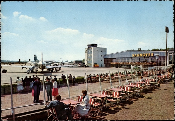 PC Hanover in Lower Saxony, airport, patio area