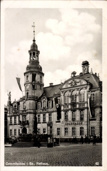 Ak Crimmitschau in Sachsen, Rathaus